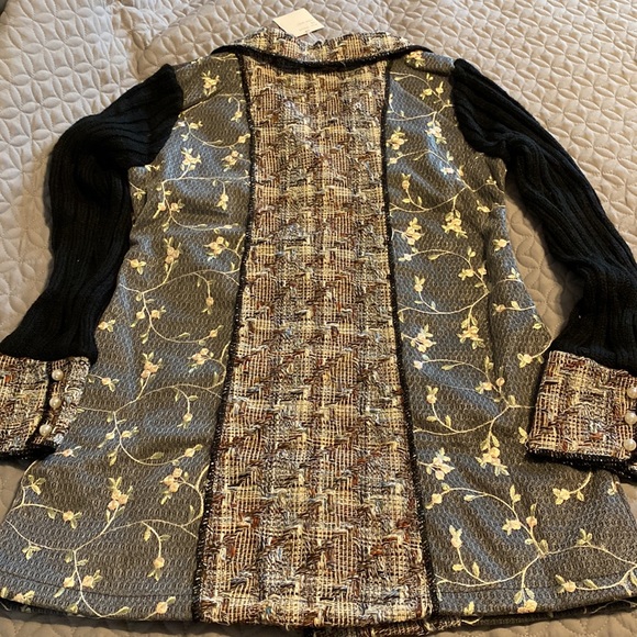 Sioni Mixed Media Coatigan Jacket w/Sweater Sleeves - Picture 4 of 4